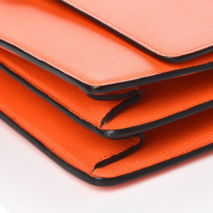 Celine Baby Grained Calfskin Medium Case Flap Orange 9 of 9