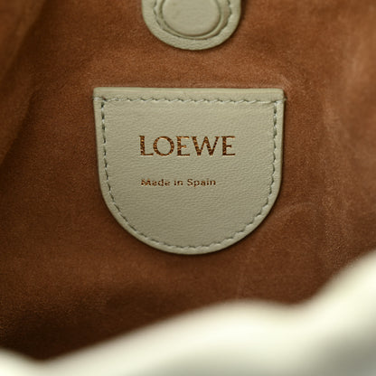 Loewe Mellow Nappa Donut Chain Mini Flamenco Knot Clutch Spring Jade 6 of 12