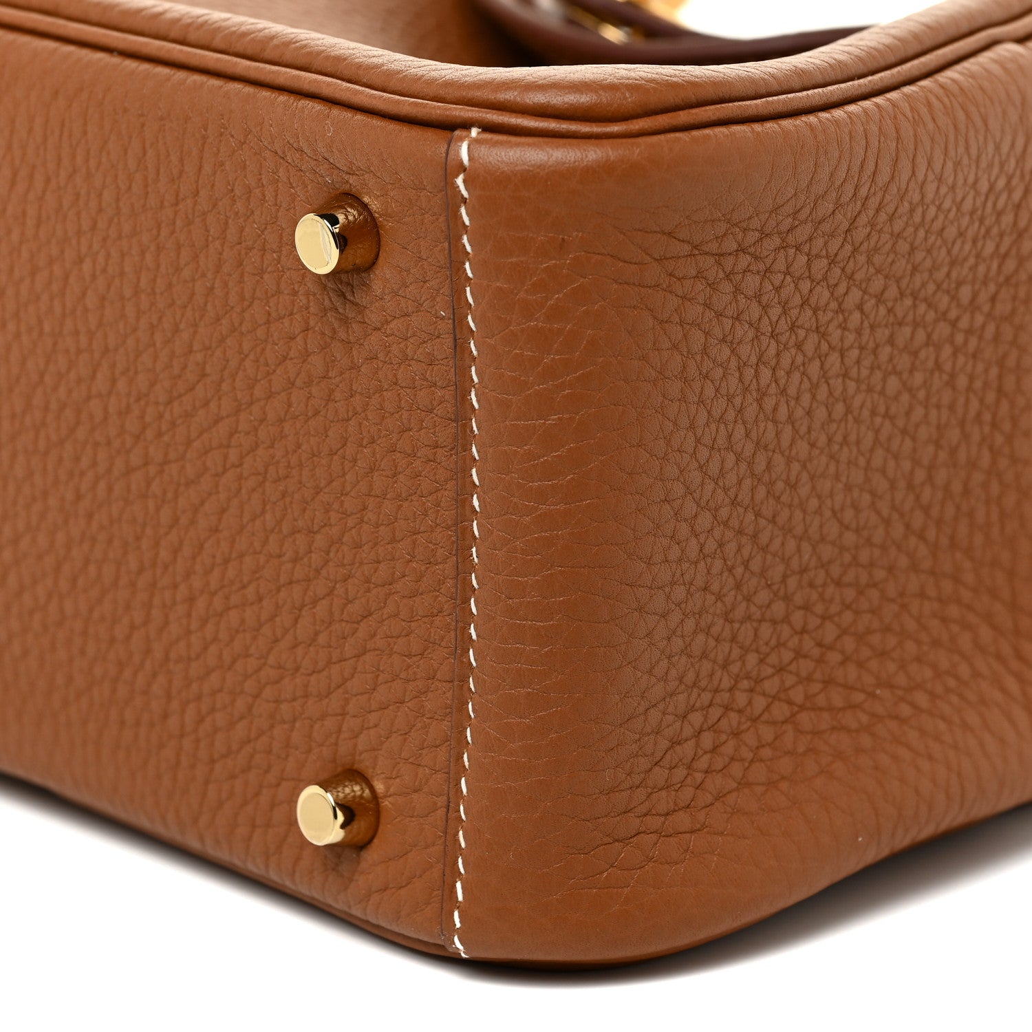 Hermes Taurillon Clemence Mini Lindy 20 Gold 9 of 11