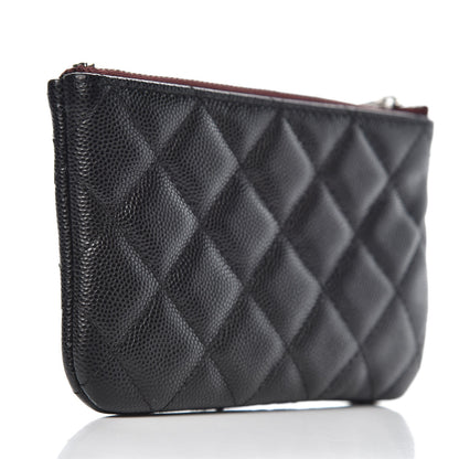 Chanel Caviar Quilted Small Cosmetic Case Black 3 of 8