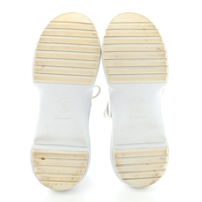 Louis Vuitton Calfskin Technical Nylon LV Archlight Sneaker 37 White Blue Pink 5 of 15