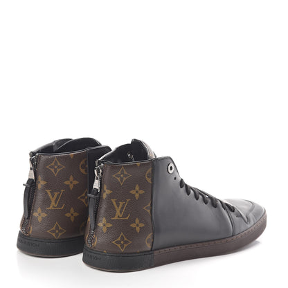 Louis Vuitton Calfskin Monogram Line-Up Sneaker Boot 8 Black 4 of 7
