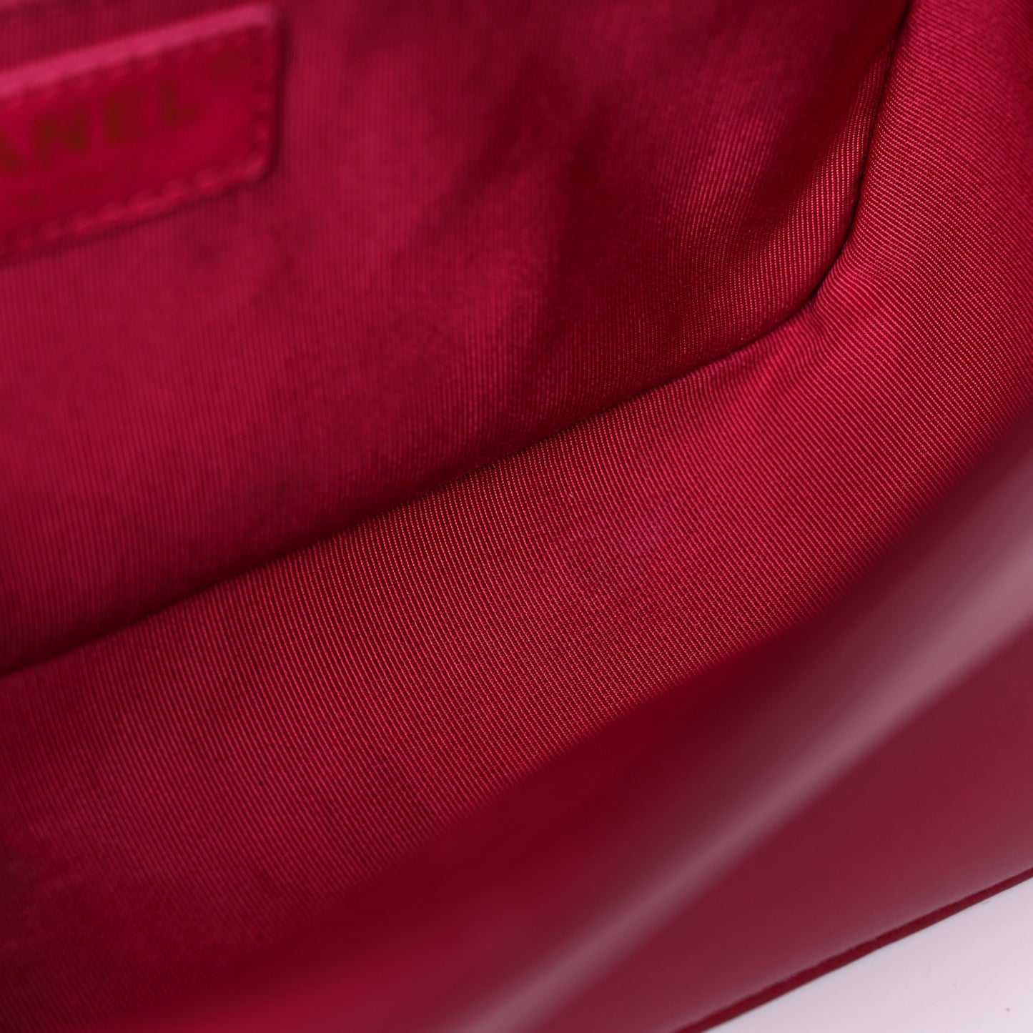 Lambskin Chevron Quilted Medium Boy Flap Dark Pink