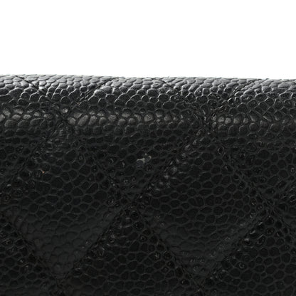 Chanel Caviar Quilted Flap Card Holder Black 13 of 17