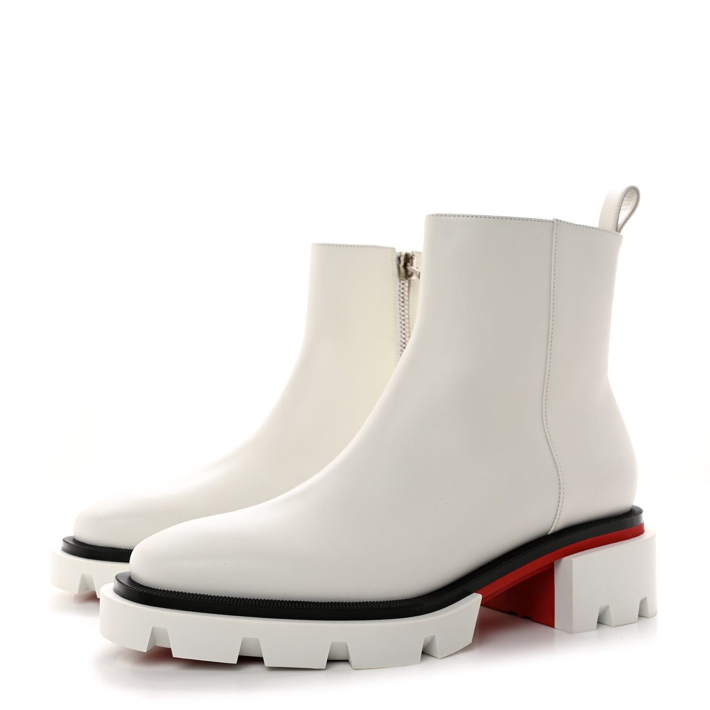 Calfskin Maxiboot Boots 38.5 Bianco