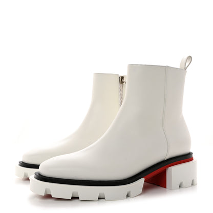 Christian Louboutin Calfskin Maxiboot Boots 38.5 Bianco 3 of 10