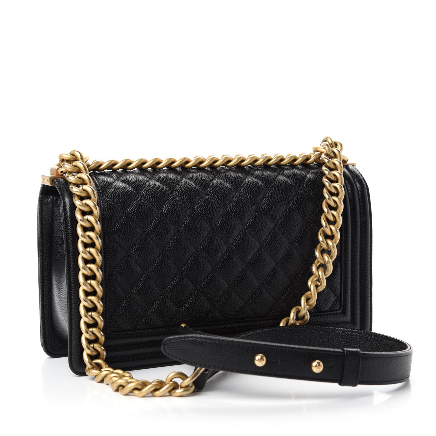 Chanel Caviar Quilted Medium Boy Flap Black 3 of 11