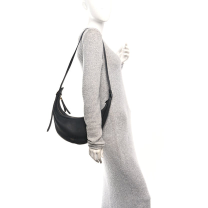 Khaite Pebbled Calfskin Augustina Hobo Black 2 of 9