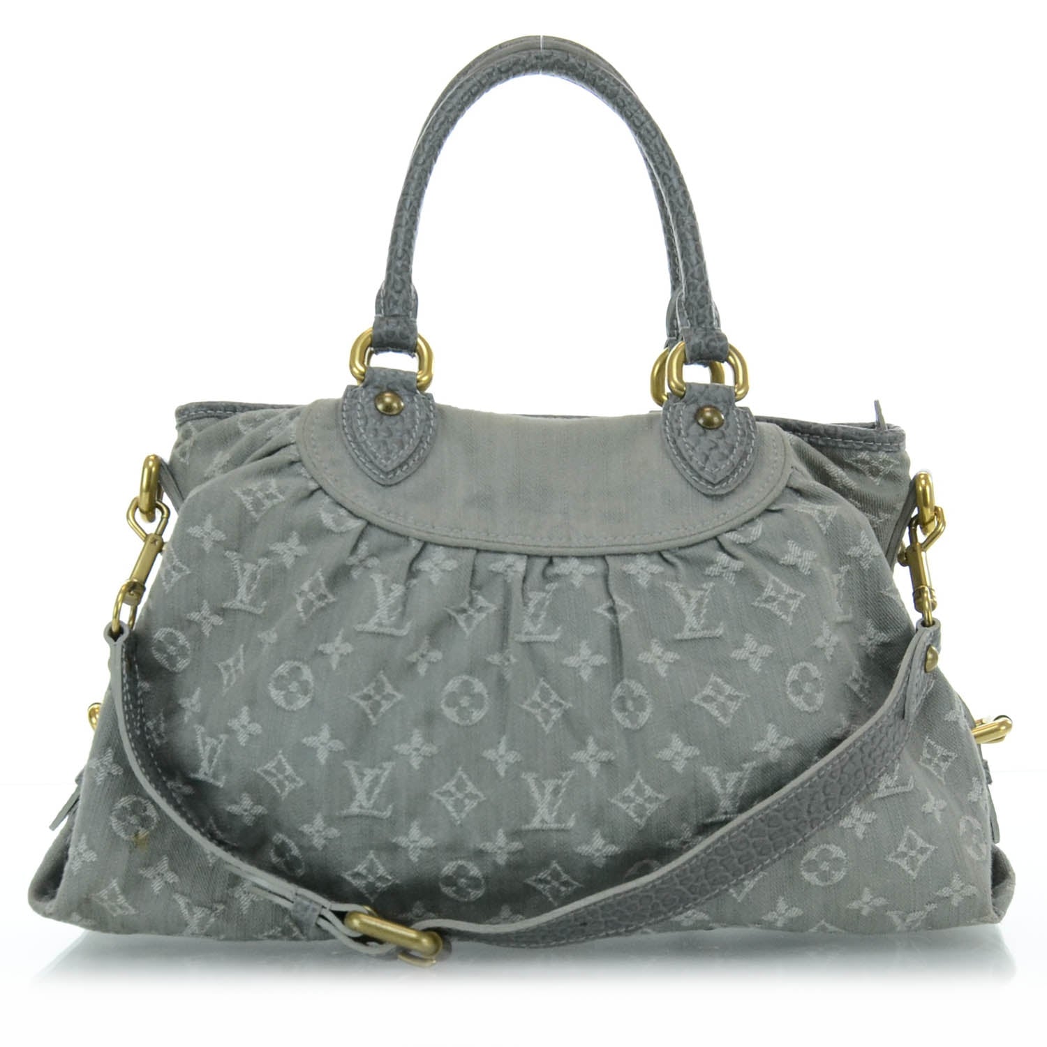 Louis Vuitton Denim Neo Cabby MM Grey 3 of 11