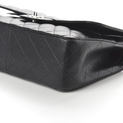Chanel Caviar Quilted Jumbo Double Flap Black 7 of 11