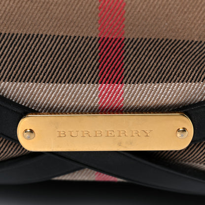 Burberry House Check Bridle Calfskin Medium Gosford Hobo Black 17 of 20