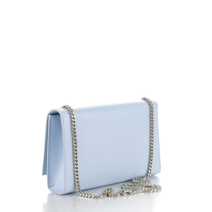 Saint Laurent Grain De Poudre Medium Classic Monogram Kate Satchel Sky Blue 4 of 8