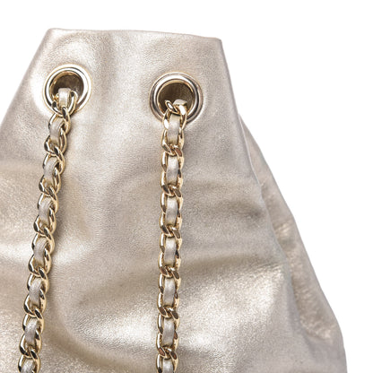 Chanel Metallic Lambskin Quilted Small In Seoul Backpack Light Gold 8 of 12