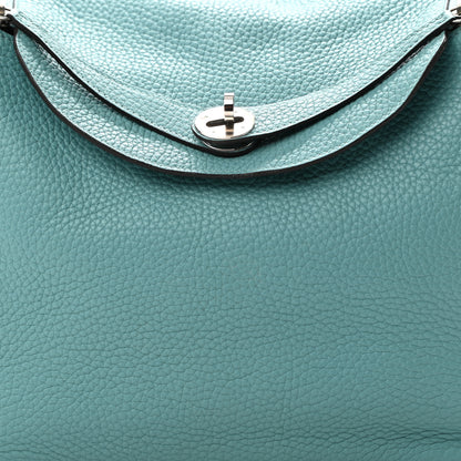 Hermes Taurillon Clemence Lindy 30 Bleu Atoll 7 of 11