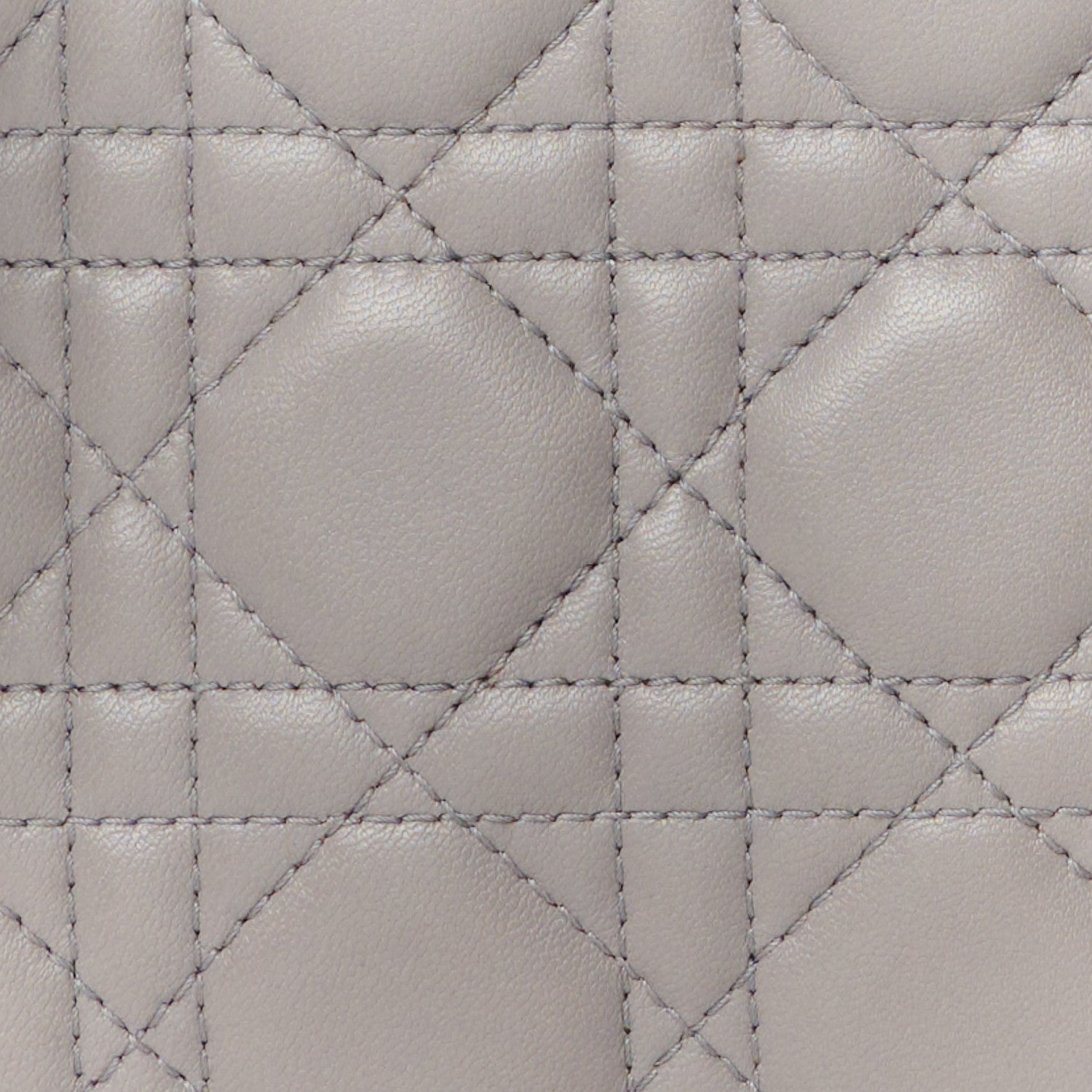 Christian Dior Lambskin Cannage Small Lucky Badges My Lady Dior Grey 8 of 11
