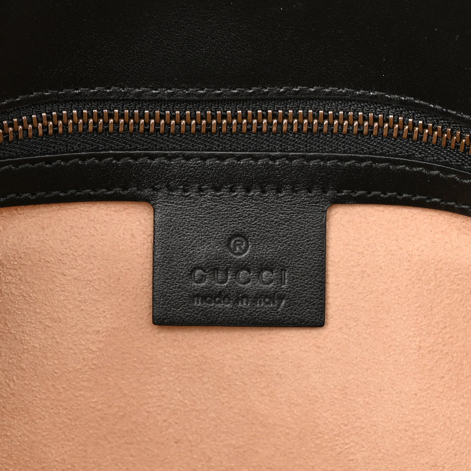 Gucci Calfskin Matelasse Small GG Marmont Shoulder Bag Black 6 of 10
