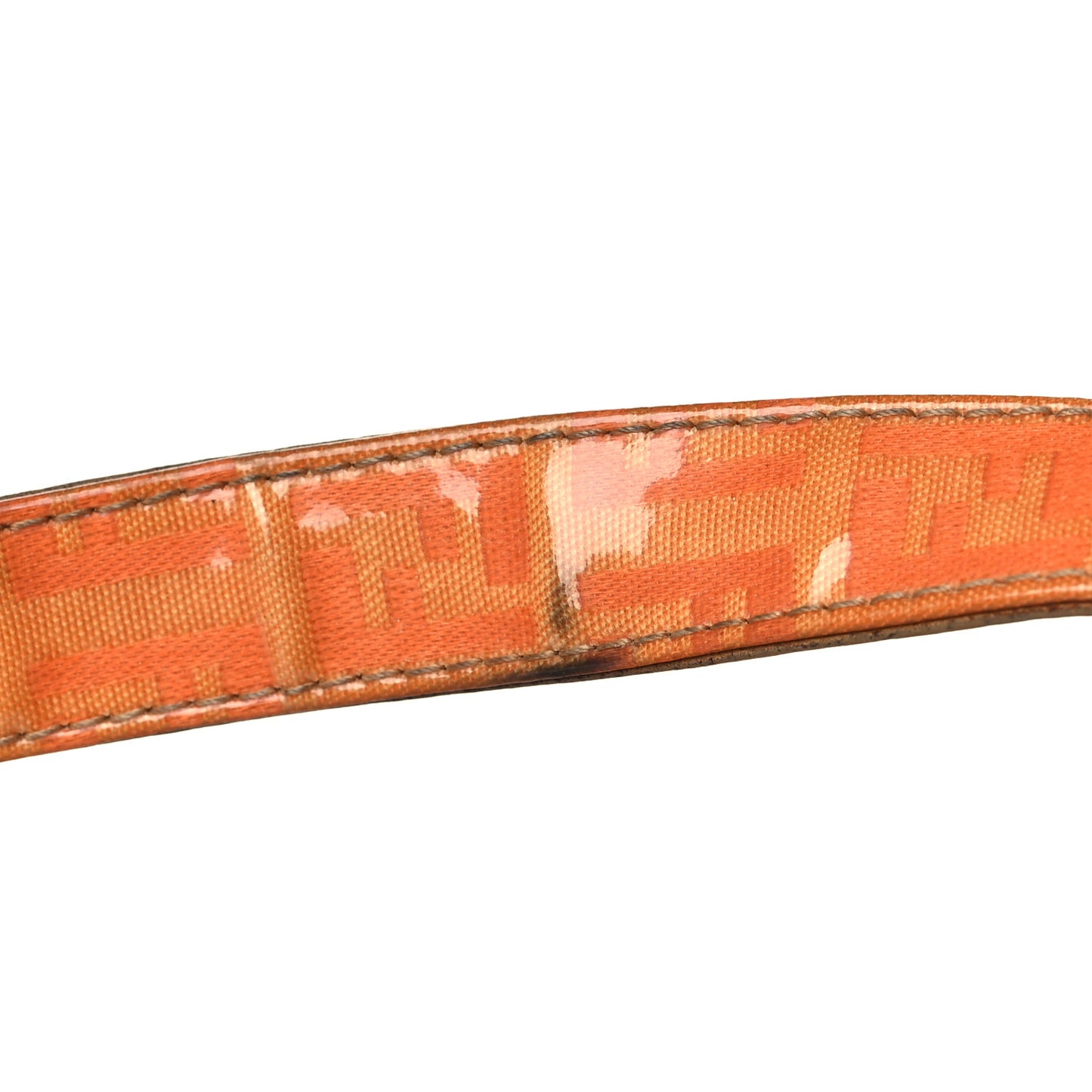 Vinyl Zucchino Shoulder Bag Orange