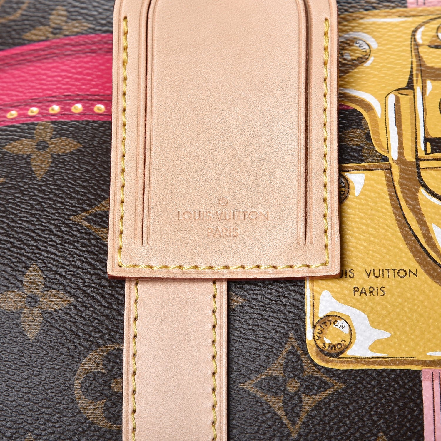 Louis Vuitton Monogram Summer Trunks Keepall Bandouliere 50 10 of 10