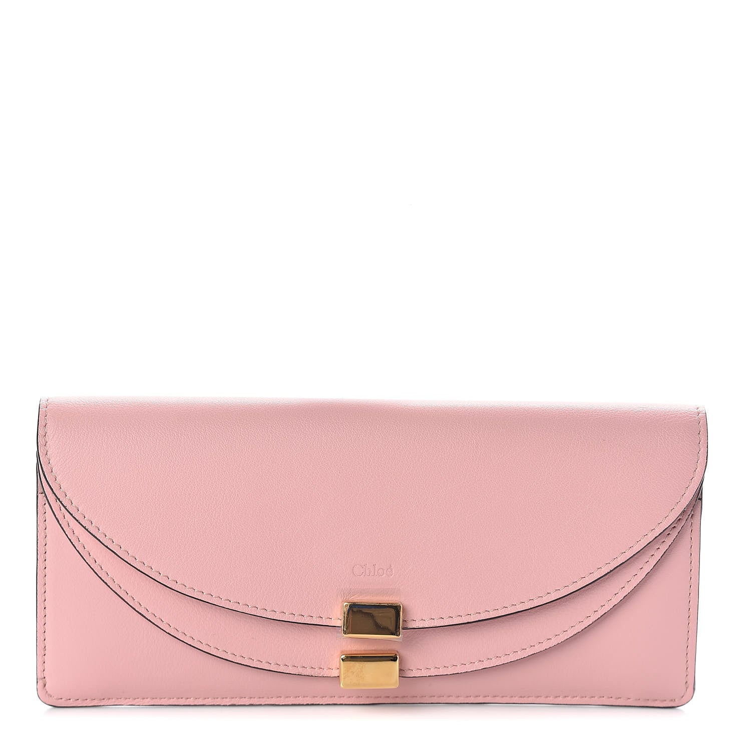 Chloe Calfskin Georgia Flap Wallet Washed Pink 1 of 7