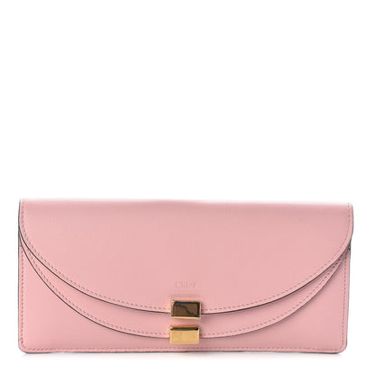 Chloe Calfskin Georgia Flap Wallet Washed Pink 1 of 7