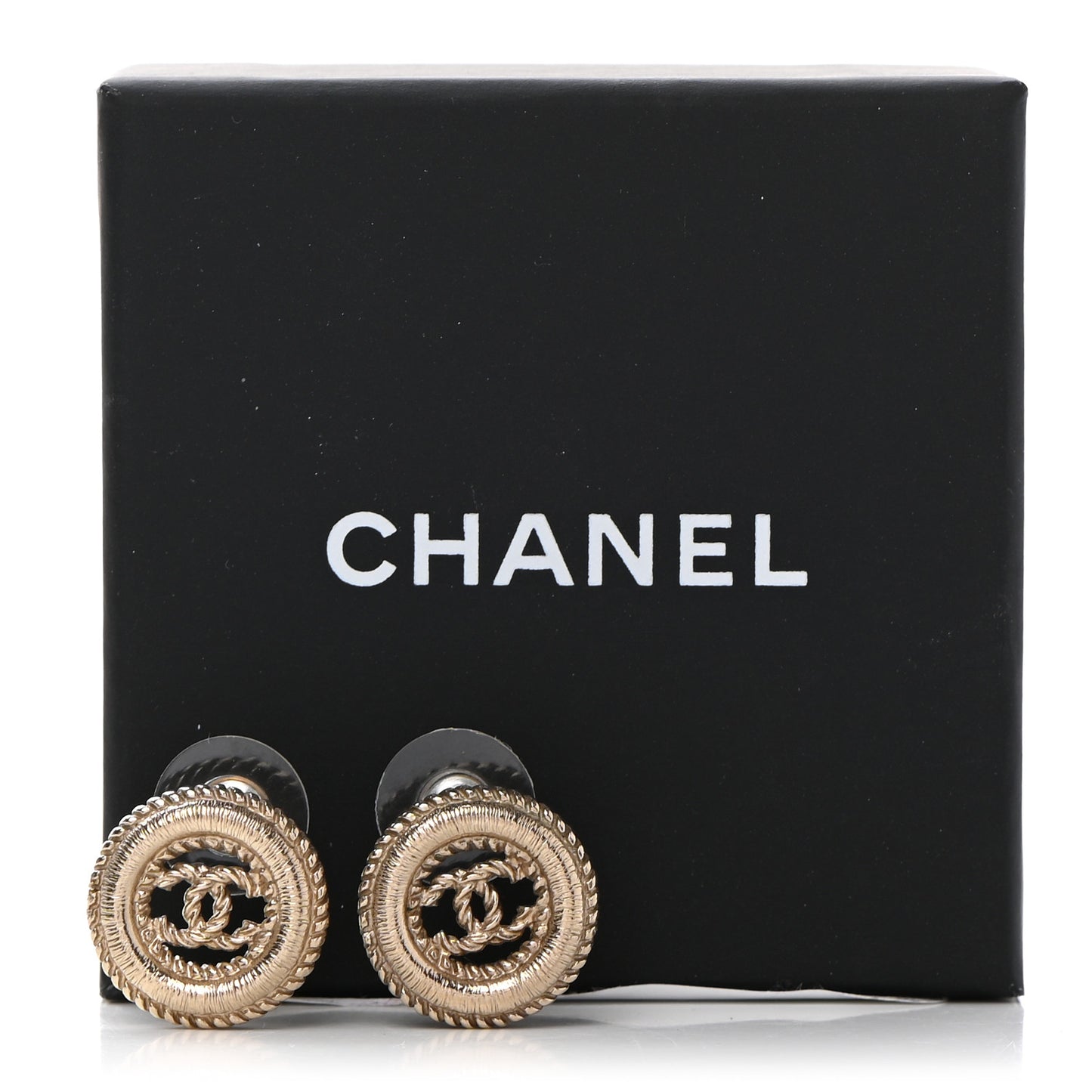 CC Round Earrings Gold