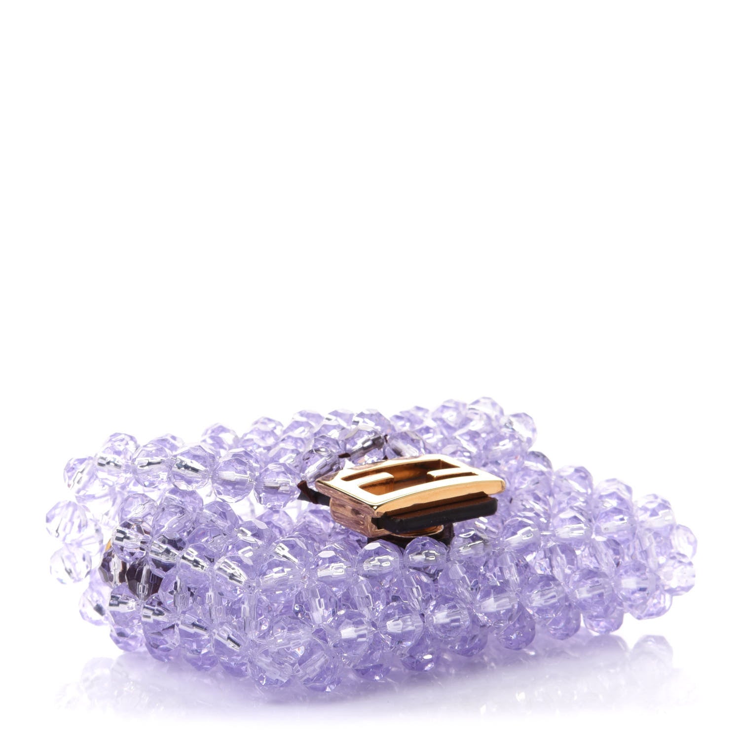 Fendi Enamel Vitello King Beaded Pico Baguette Charm Anemone 4 of 6