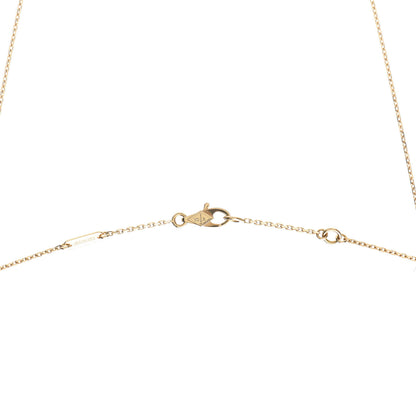 Van Cleef & Arpels 18K Yellow Gold Mother of Pearl Sweet Alhambra Pendant Necklace 4 of 8