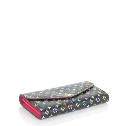 Louis Vuitton Monogram Multicolor Sarah Wallet NM Black Grenade 4 of 6