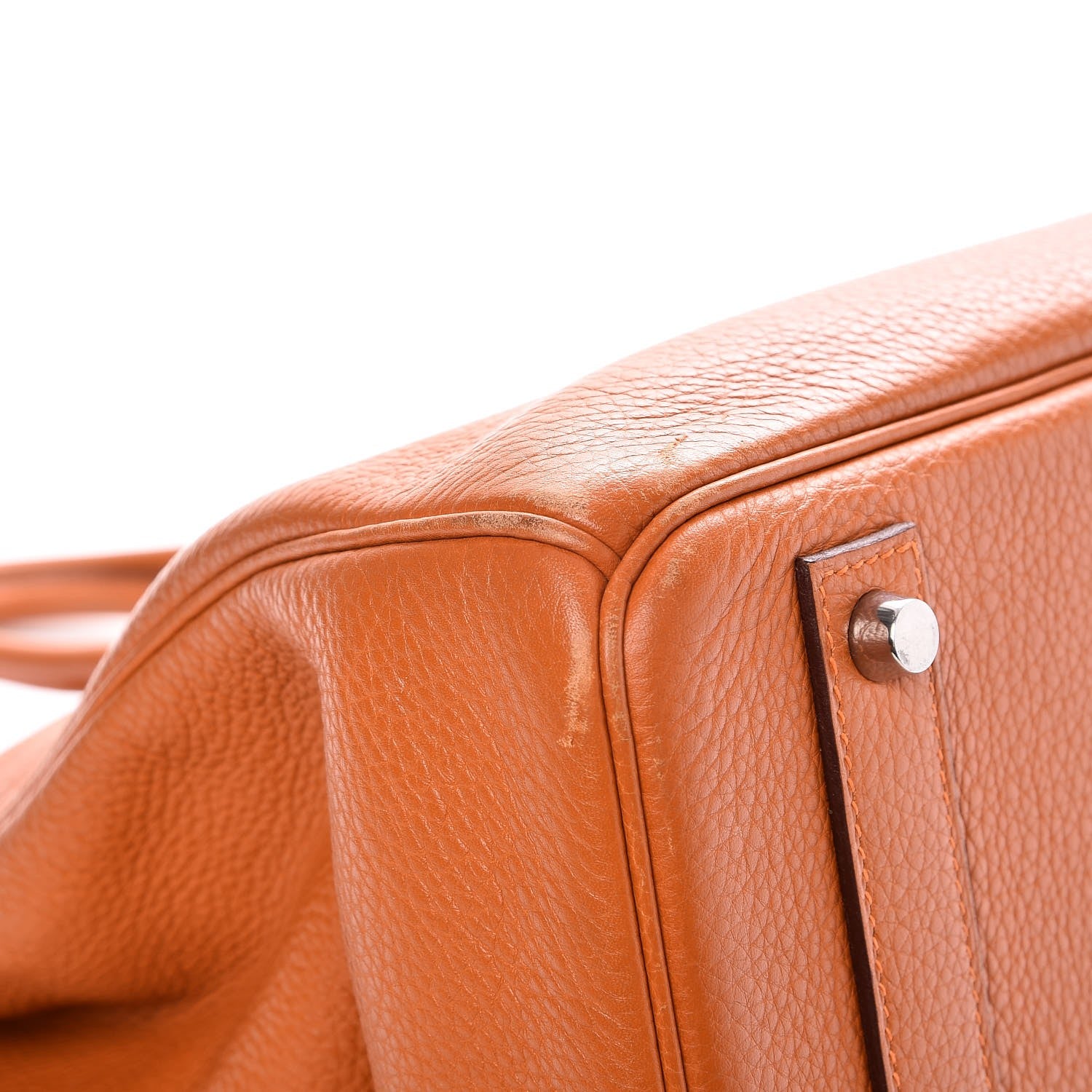 Hermes Taurillon Clemence Birkin 40 Orange 38 of 39