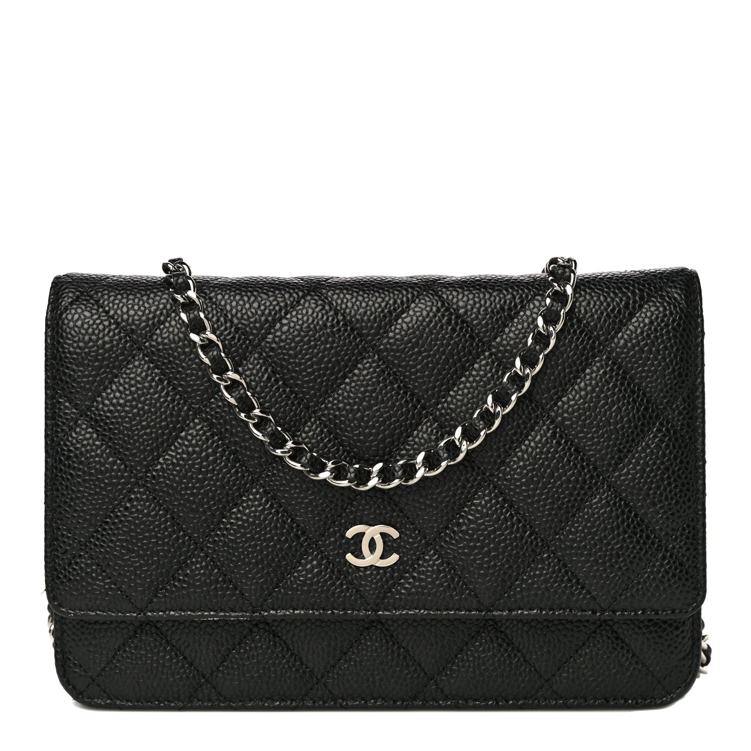 Chanel Caviar Quilted Wallet On Chain WOC Black 1 of 12