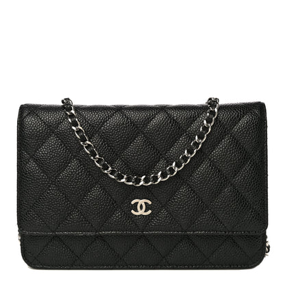 Chanel Caviar Quilted Wallet On Chain WOC Black 1 of 12