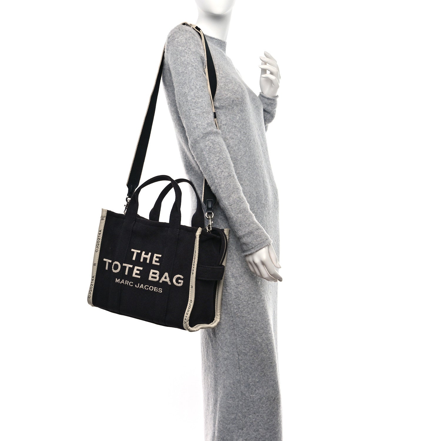 Marc Jacobs Jacquard Medium The Traveler Tote Bag Black 2 of 10