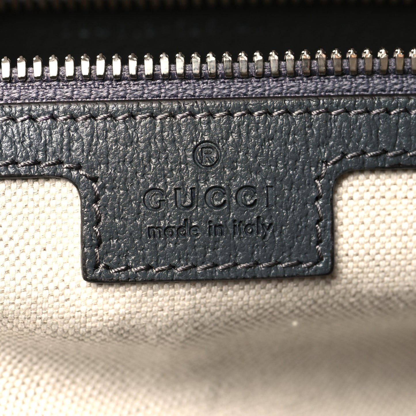 GG Supreme Monogram Textured Dollar Calfskin Large Savoy Duffle Bag Grey Black Graphite Grey