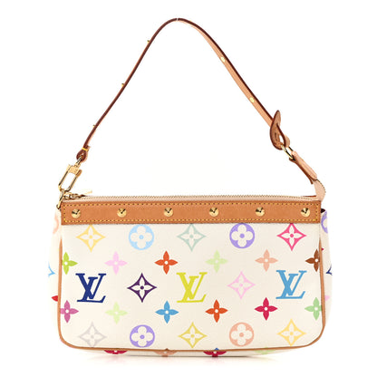 Louis Vuitton Monogram Multicolor Pochette Accessories White 1 of 12