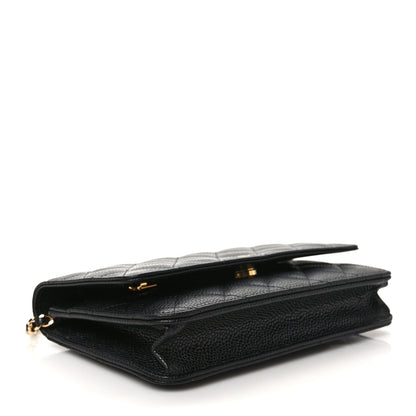 Chanel Caviar Quilted Wallet on Chain WOC Black 4 of 10