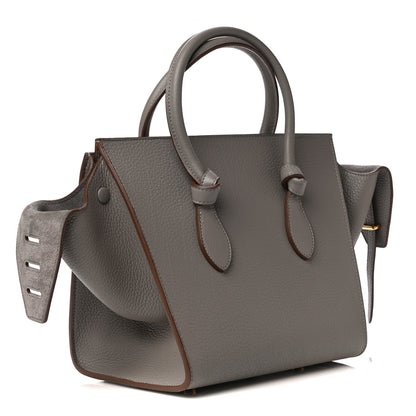 Celine Crisped Calfskin Small Tie Knot Tote Medium Grey 2 of 7