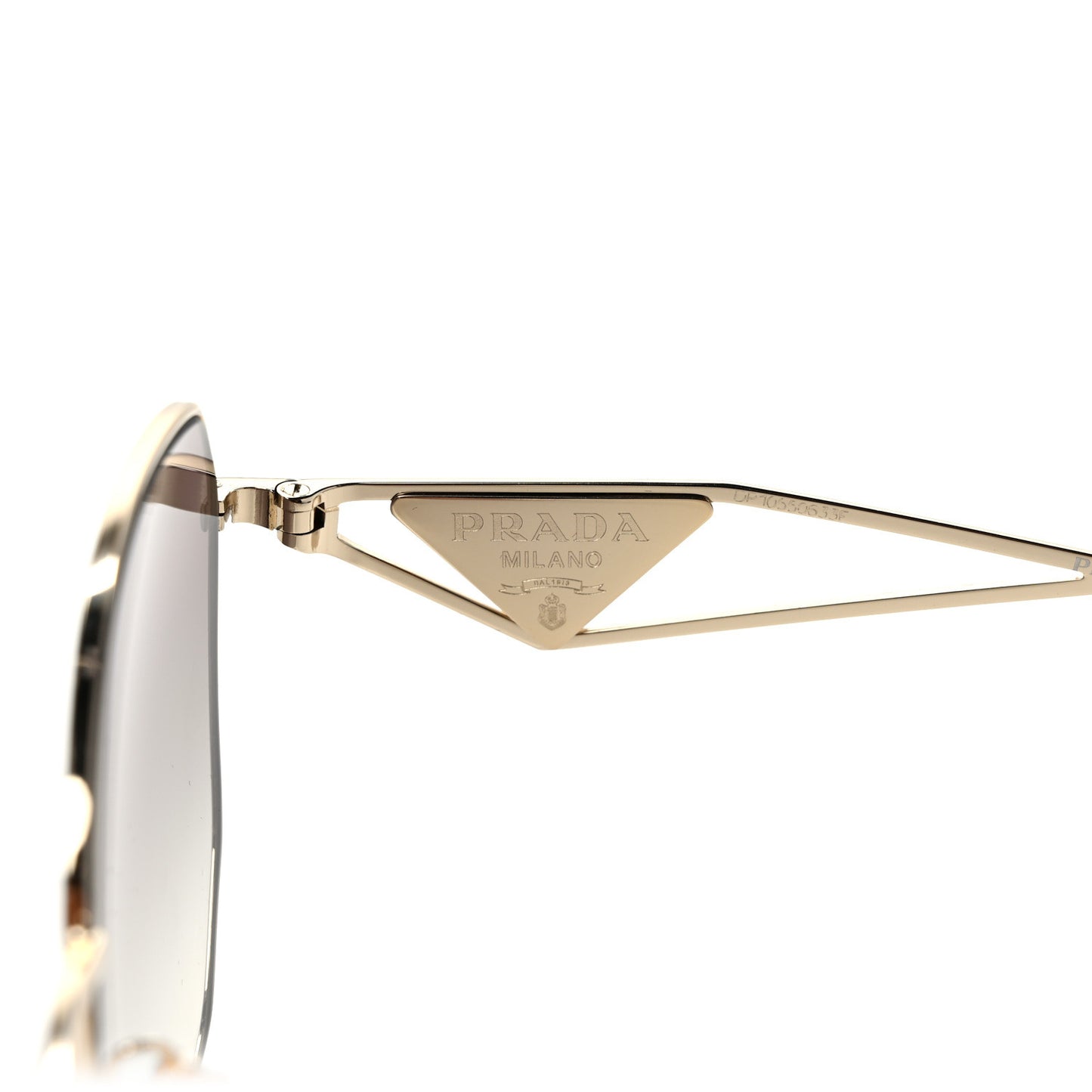 Metal Symbole Triangle Logo Sunglasses SPR57Y Smoky Grey