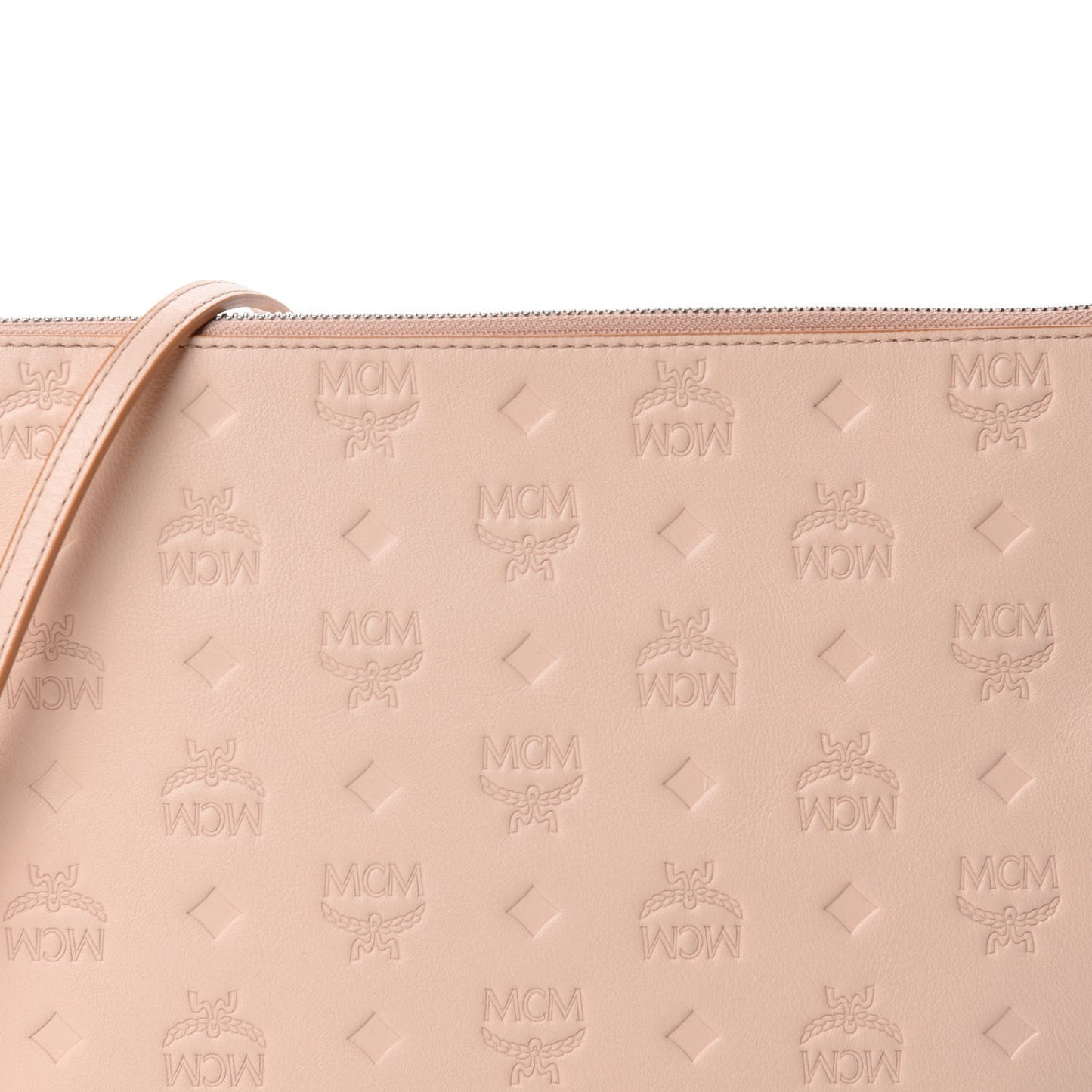 Calfskin Ottomar Monogram Crossbody Pouch Bisque