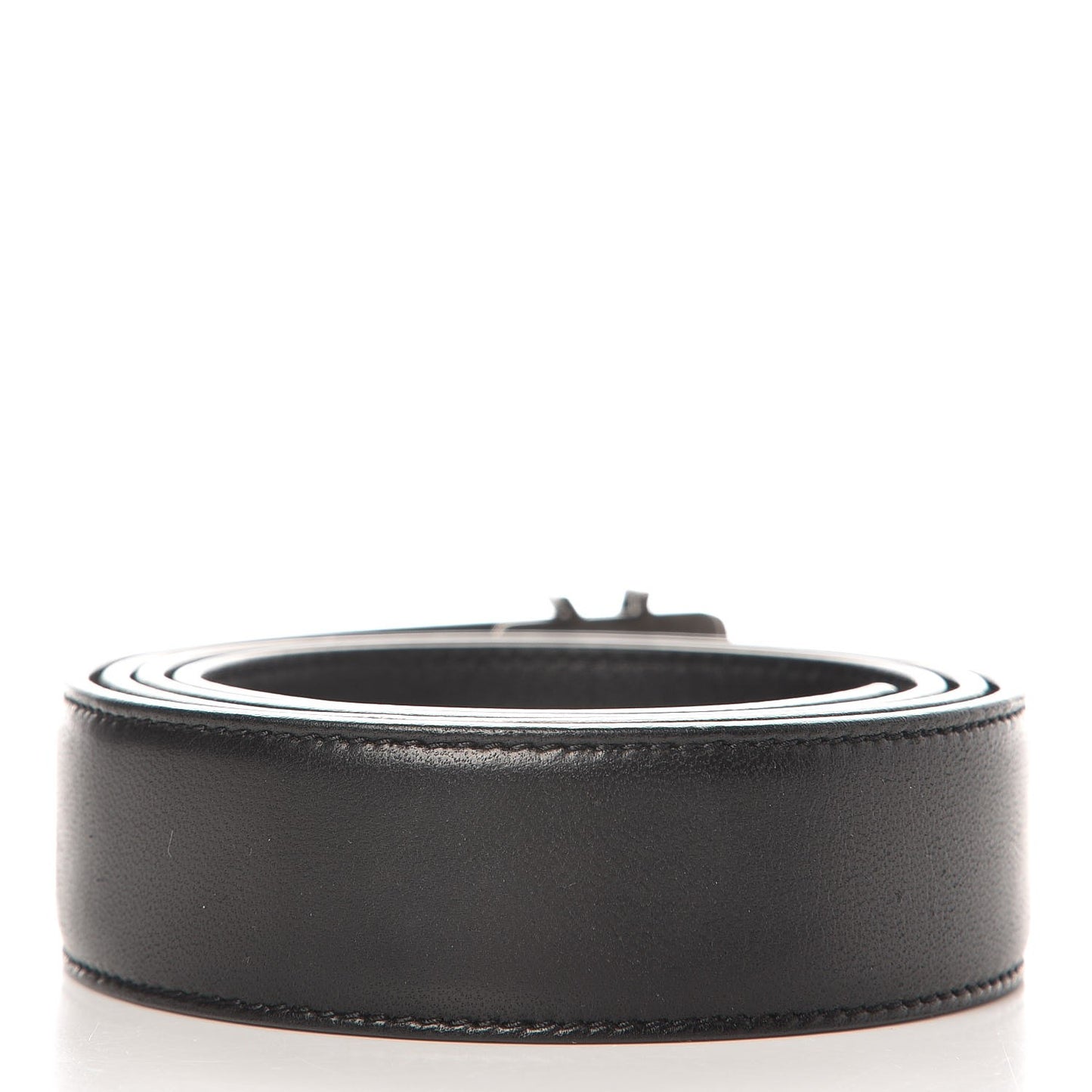 Lambskin Interlocking Monogram Belt 90 36 Black