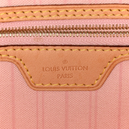 Louis Vuitton Damier Azur Delightful MM Rose Ballerine 6 of 9
