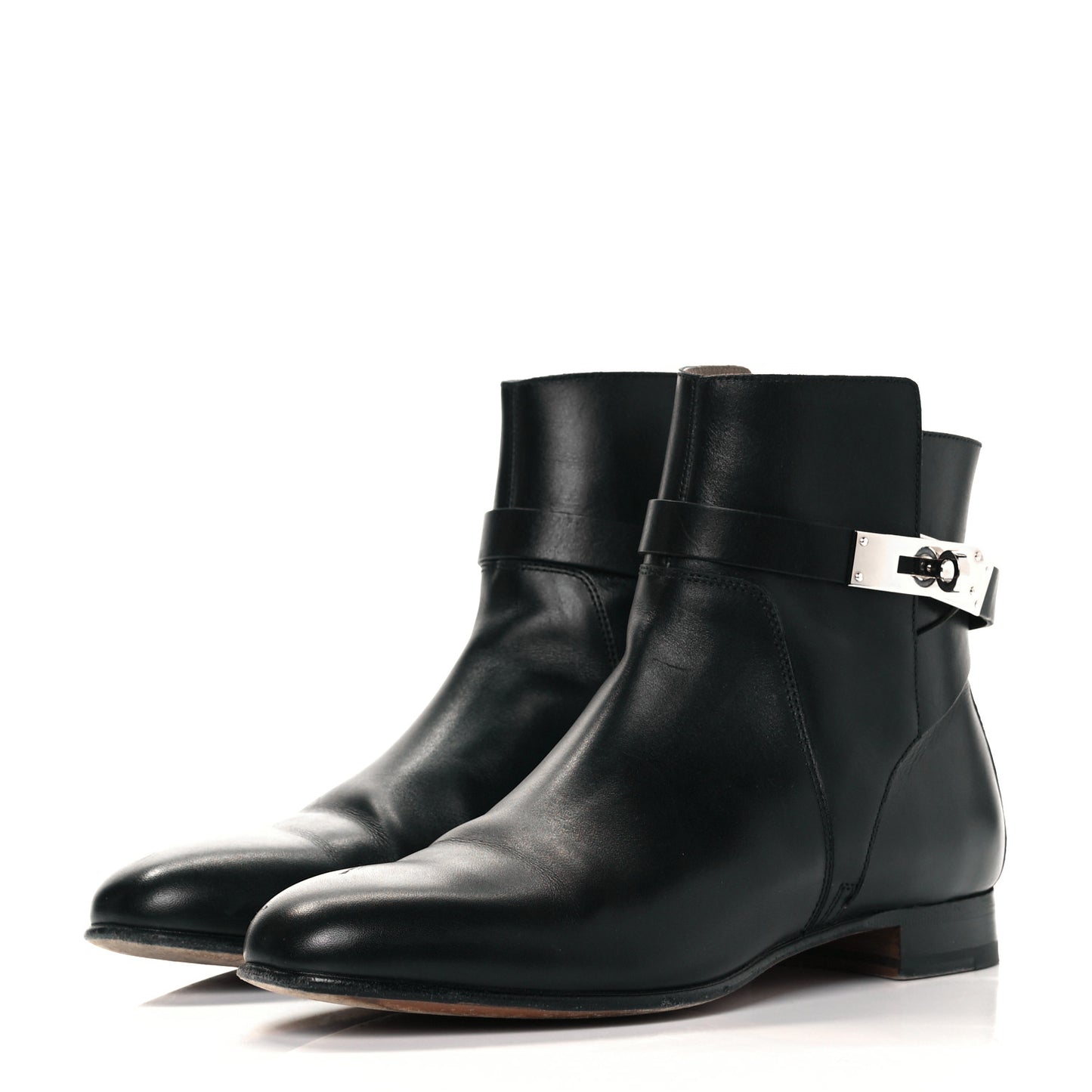 Calfskin Neo Low Boots 38 Black
