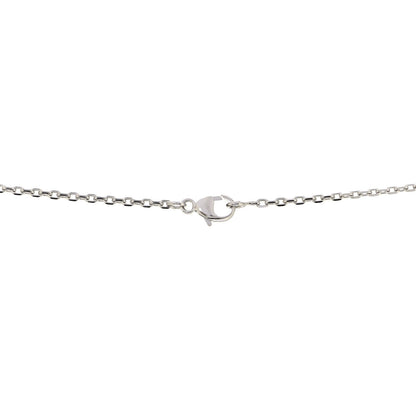 Hermes Lacquered Palladium Pop H Pendant Necklace White 3 of 4