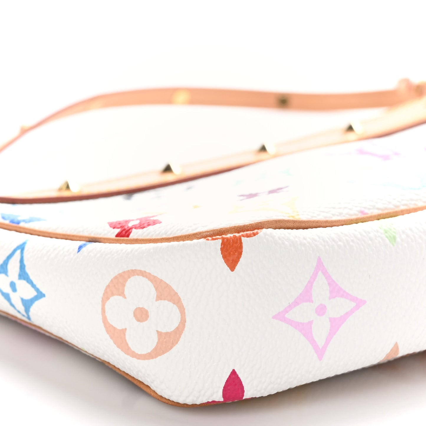 Monogram Multicolor Pochette Accessories White