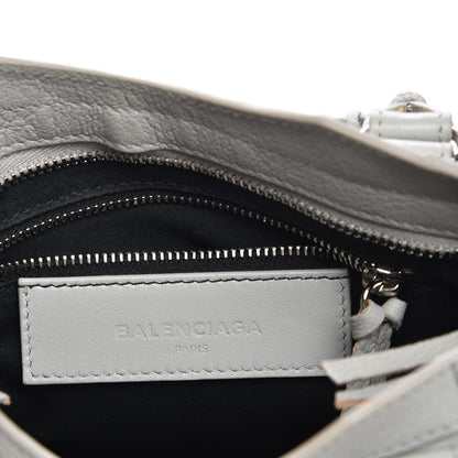 Balenciaga Chevre Silver Metallic Edge Hardware Classic Hardware Mini City Gris Glace 6 of 7