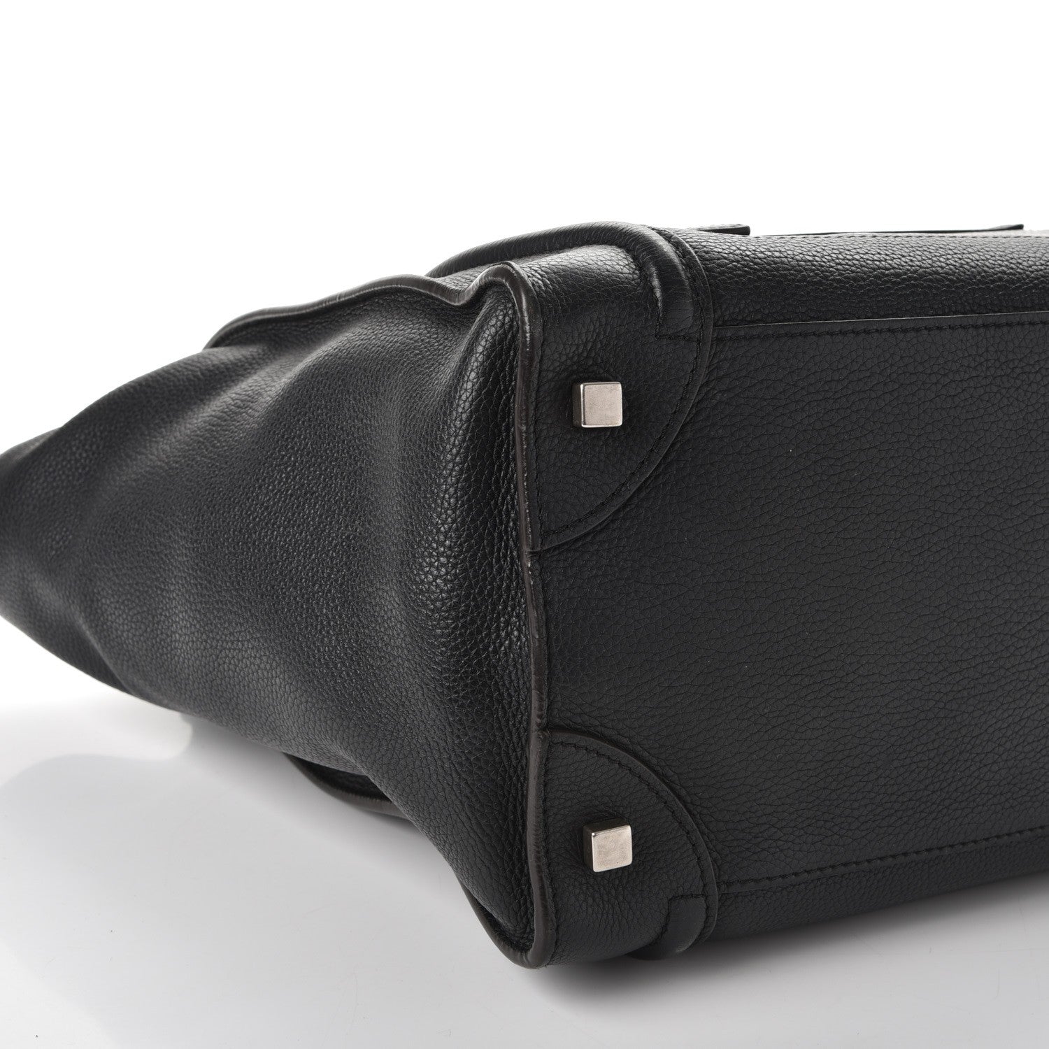 Celine Drummed Calfskin Mini Luggage Black 10 of 14
