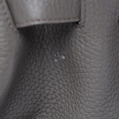 Hermes Taurillon Clemence Birkin 35 Etain 36 of 41
