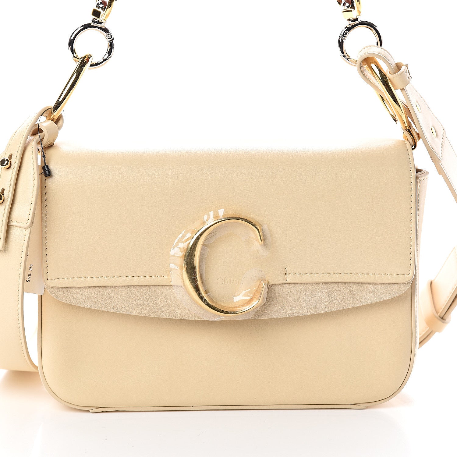 Chloe Calfskin Small C Double Carry Blondie Beige 6 of 8
