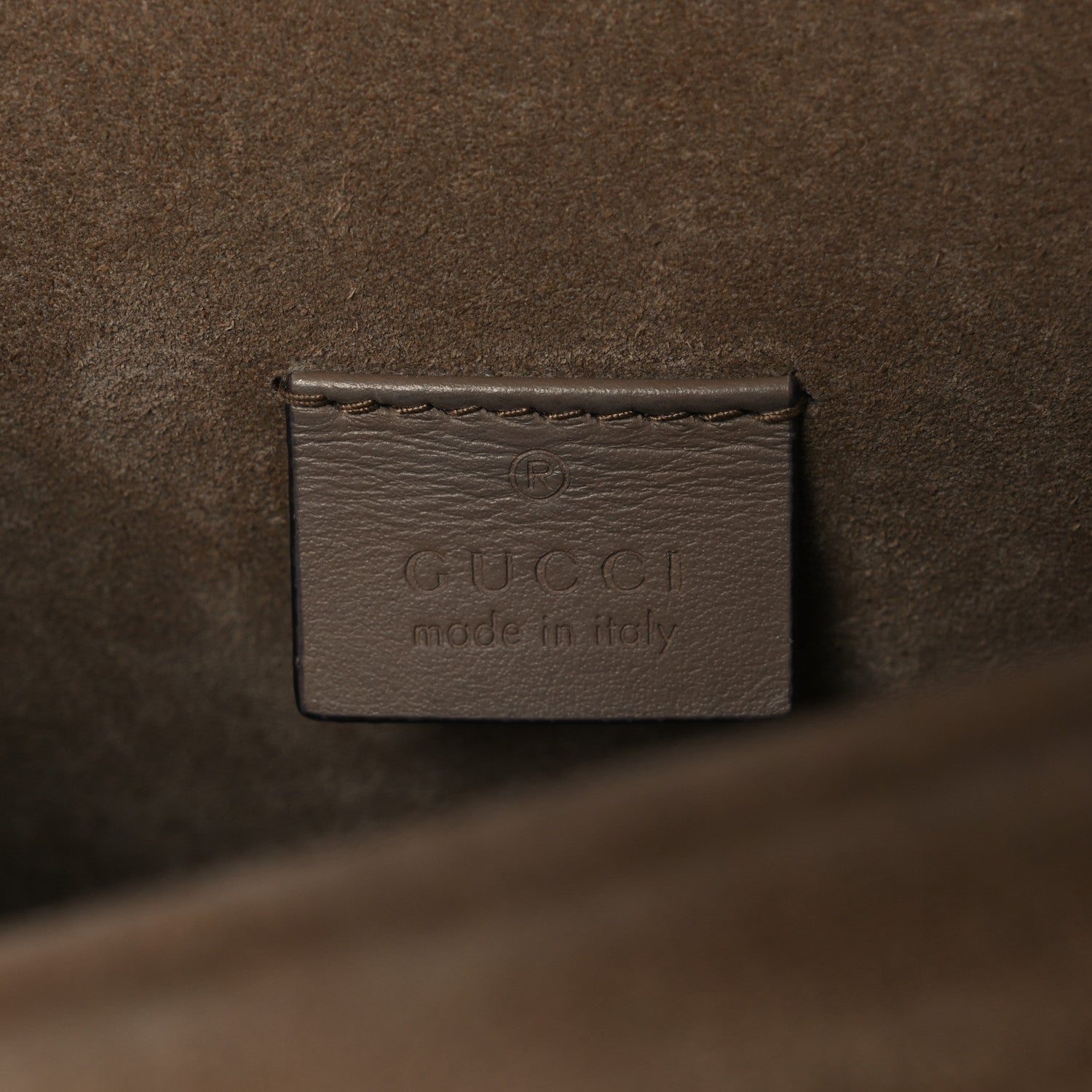 Gucci GG Supreme Monogram Suede Crystal Small Dionysus Shoulder Bag Beige Ebony Taupe 6 of 10
