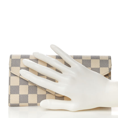 Louis Vuitton Damier Azur Josephine Wallet 2 of 9