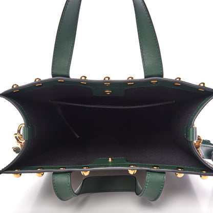 Burberry E-Canvas Monogram Studded Medium Portrait Tote Bag 5 of 9